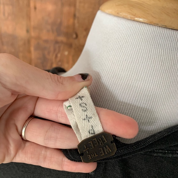 Free People Vintage Slub Scoop Neck T-Shirt Gray S - Picture 3 of 4